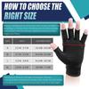 1Pair Copper Compression Arthritis Gloves Fingerless for Carpal Tunnel RSI Rheumatoid Tendonitis Hand Pain Computer Typing