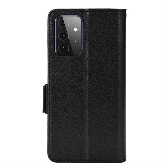 Coque Pour Samsung Galaxy A53 5G 6.5" Etui Housse Téléphone noir étui Portefeuille PU à rabat case cover - Pour Samsung A53 5G