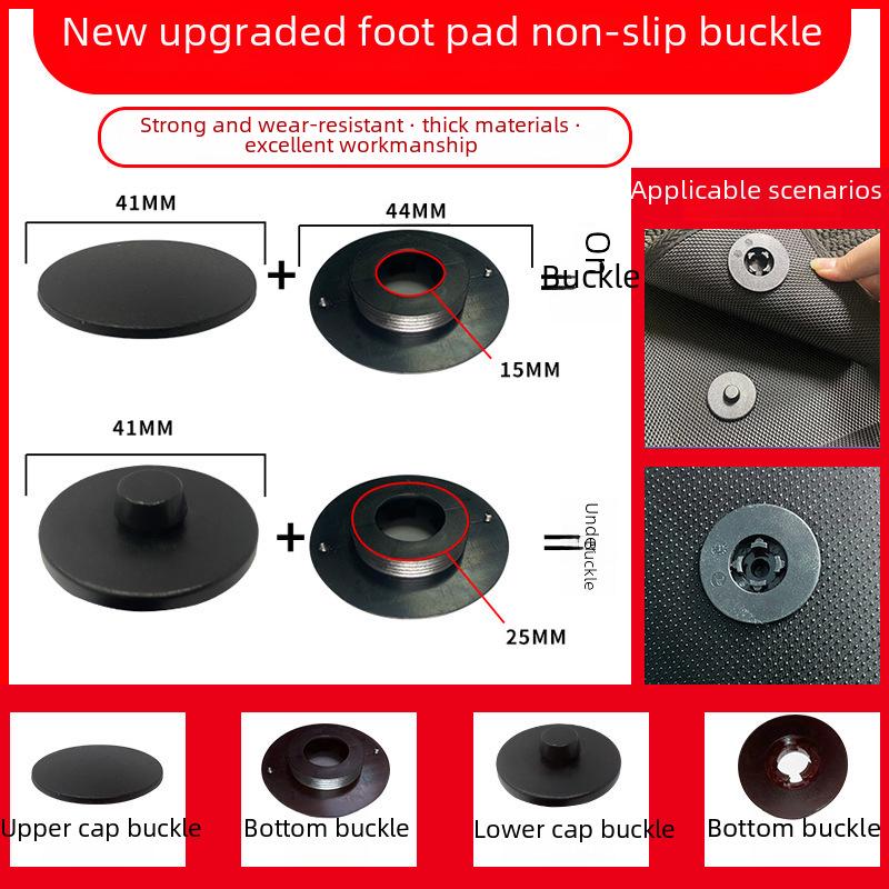 Car Floor Mat Snap Buckle: Double Layer, Detachable Carpet and Trunk Mat Holder