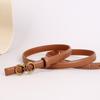 Styling Accessories Casual Geometric Belt PU Leather Thin Waistband High Quality Waist Seal