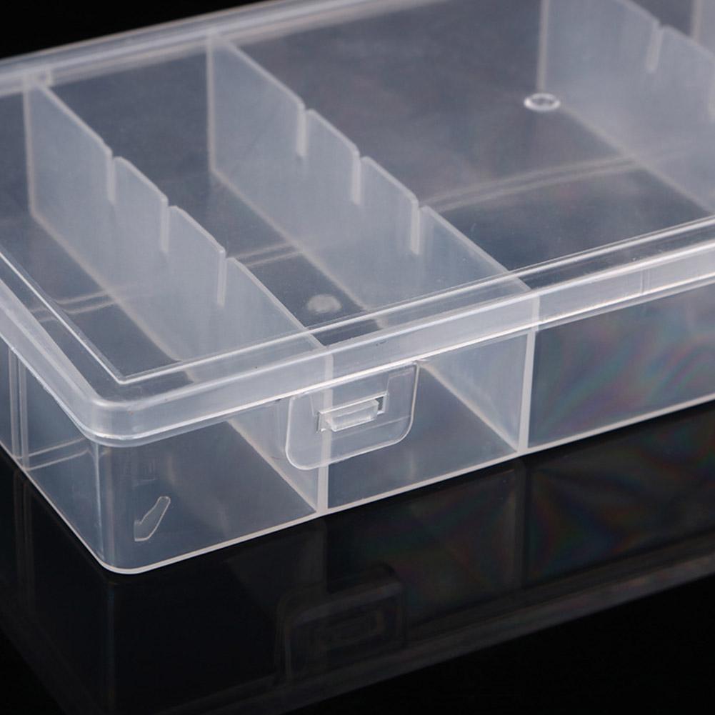 5 Grid Transparent With Cover Rectangle Vertical Eyelash Storage Box Box Organizer Tool Makeup S5M4