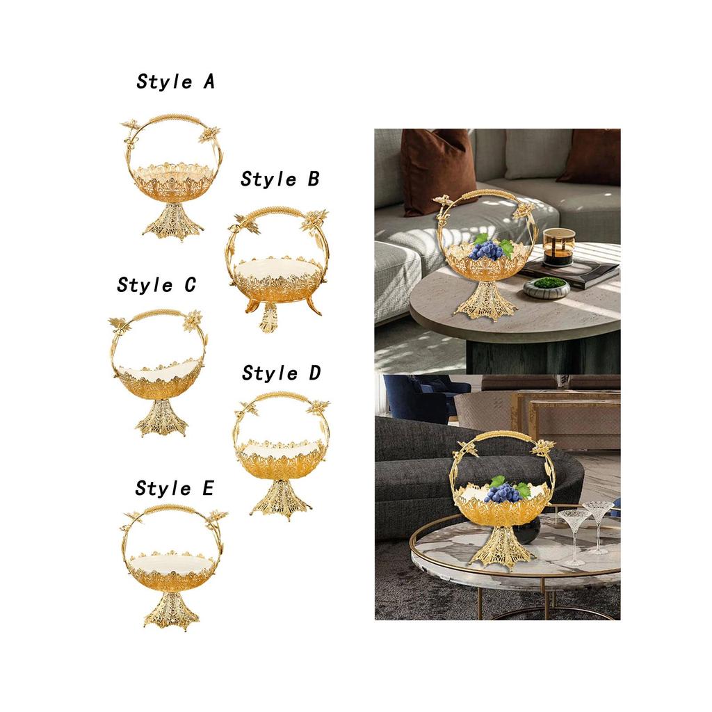 Hollow Out Fruit Plate Decorative Creative European Candy and Fruit Plate for