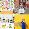 Puzzle Whimsical Dinosaur Kit With Adhesive Stickers For Kids Fun Interactive