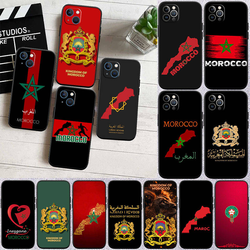 RT18 Morocco Flag passport Phone Shell Case for Redmi Note 12 12S 12C 13 13C 13R 14 14S 14R 14C Pro Max Plus A3 A3X A4 A5 11A 13X