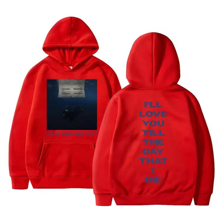 

2024 New Hit Me Hard and Soft Tour Hoodies Streetwear Men Women Fashion Vintage Sweatshirts Casual Oversized Pullovers Fans Gift 3XL