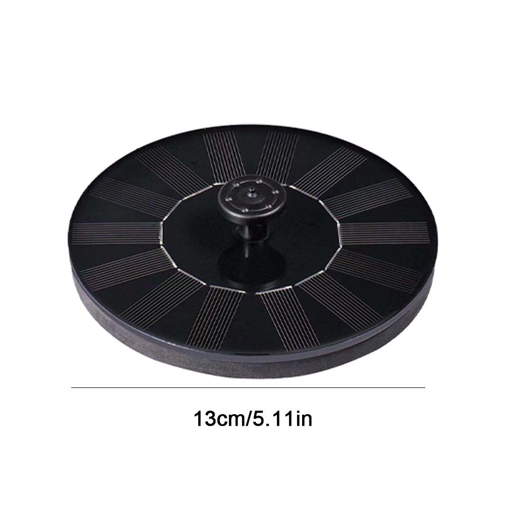1.2W/1.4W 5LED Solar Bird Bath Fountain Pump with 7 Nozzle Solar Powered Fountain Pump for Bird Bath Garden Pond Pool Outdoor