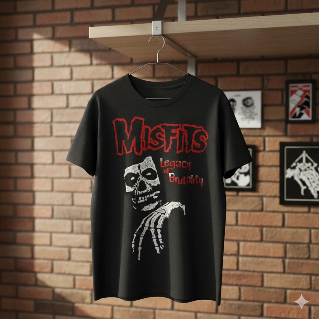 Unisex Adult Classic Music Misfits “Legacy of Brutality” Classic Pk... XXXXL