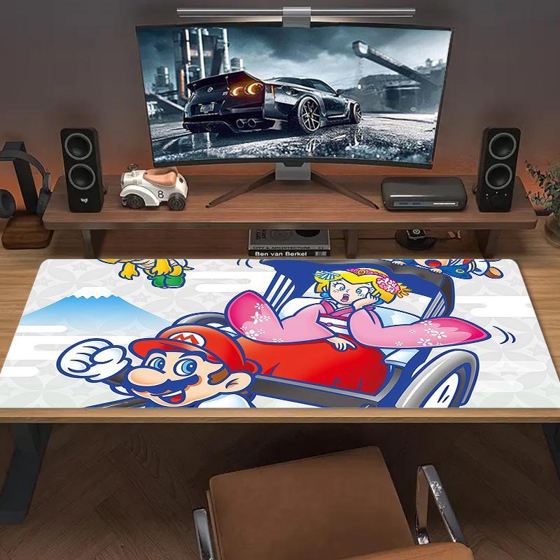 Super Mario2 Print  Cushion Non-slip Laptop Tablet Big Mousepad XXL Mat Mini PC Playmat With Lock edge