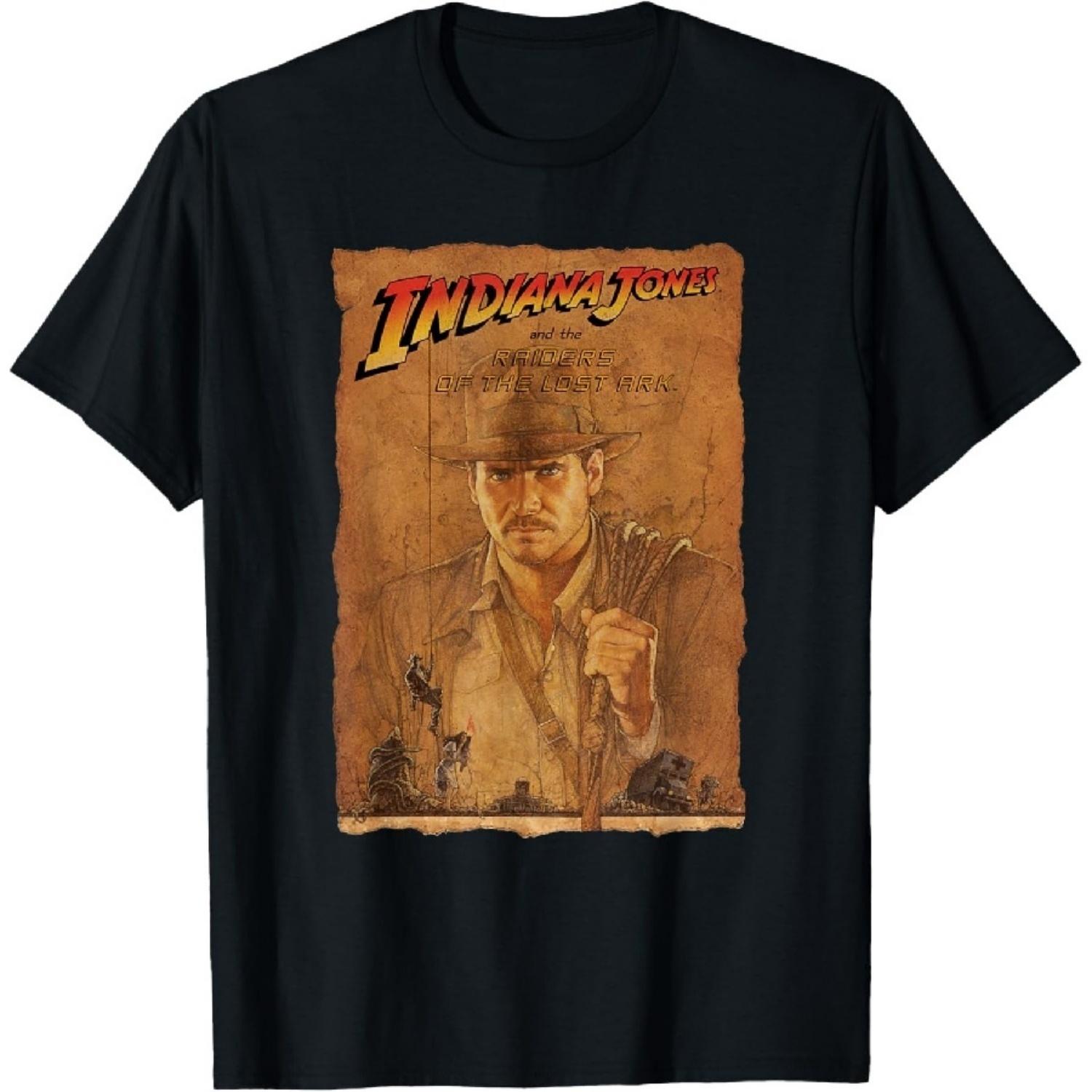 Футболка с арт-принтом постера фильма Lucasfilm Indiana Jones Raiders of the Lost Ark S разноцветный