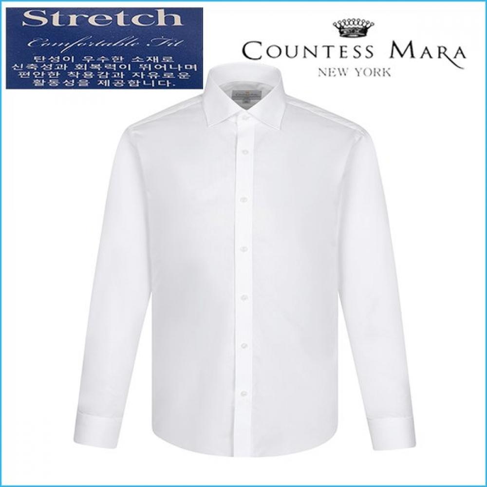 Countess Mara F W Slim Fit White Cotton Blend Long Sleeve Shirt Cdh1b51005a0 01/95