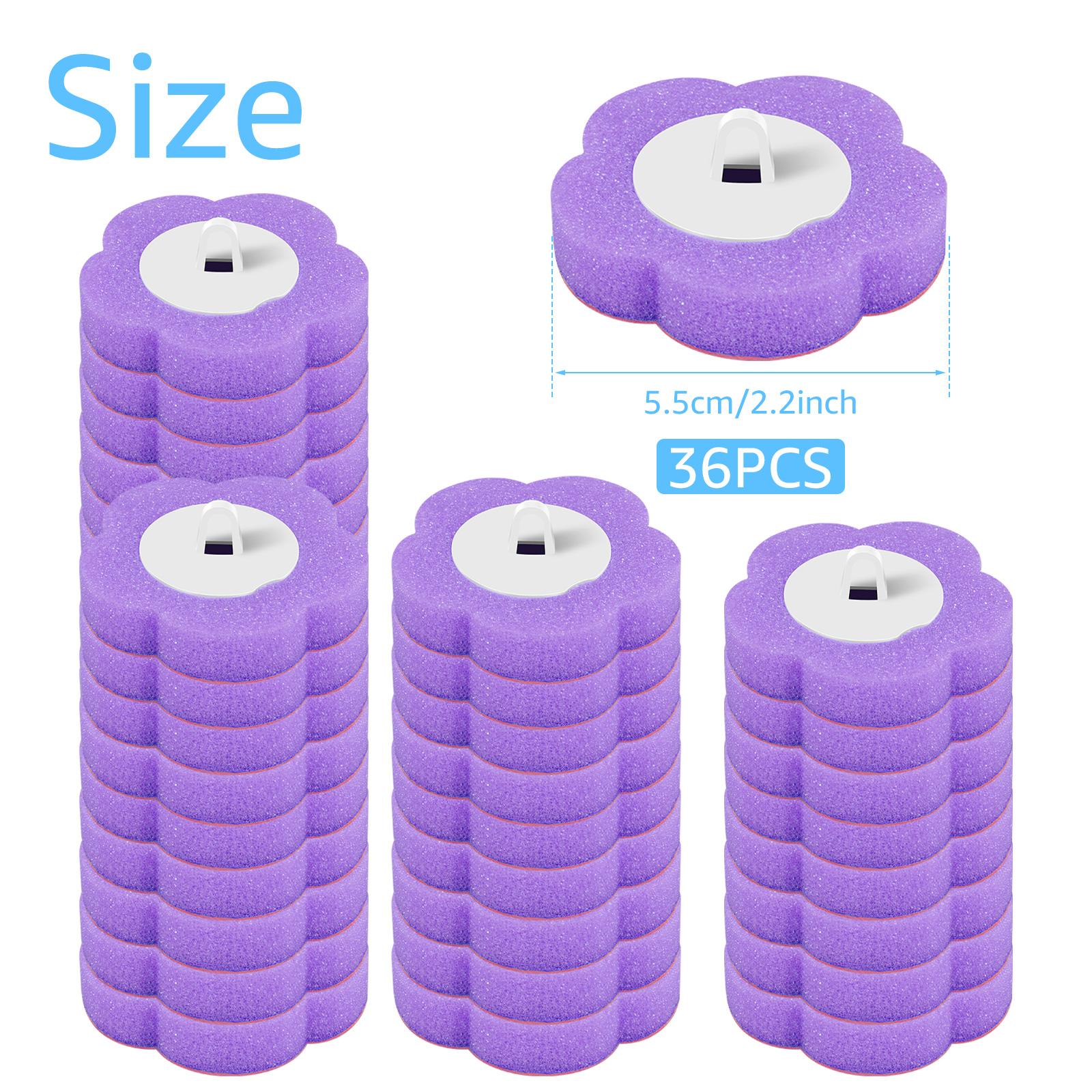 

18-36Pcs Disposable Toilet Brush with Extended Handle Bathroom Toilet Brush Holder Cleaning Kit Replacement Head 360° Deep Clean