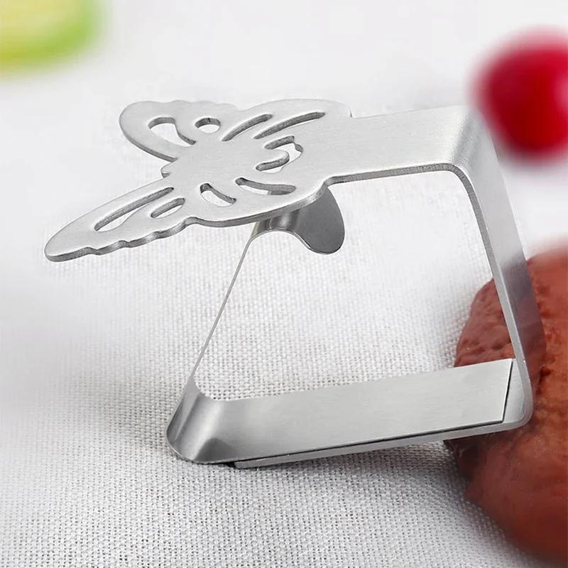 20PCS Cat Paw Tablecloth Clips Stainless Steel Adjustable Non Slip Fabric Clamps for Hotel Outdoor Party Wedding Event Decor