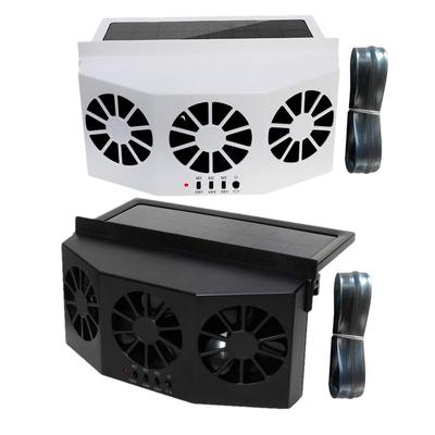 Multifunktionaler 1600 mAh Autofenster-Lüfter, leiser 3-fach-Solar-Abluftventilator, Abluftventilator, Auto-Elektrogeräte für SUV-LKW