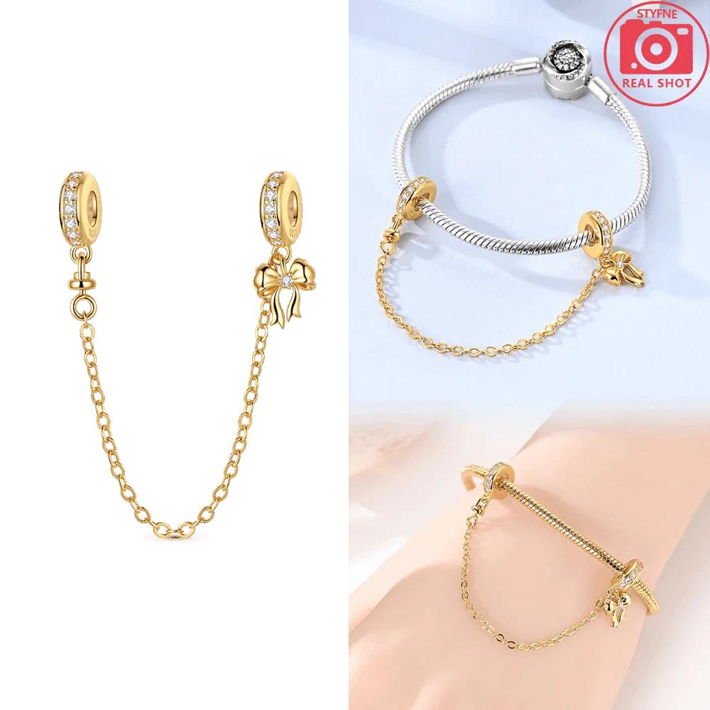 Copper Pendant Pink Ballet Girl Bow Charms Beads Fit Original Bracelet Necklace Jewelry Making For Women Diy