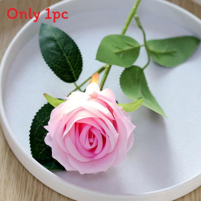 Silk Rose Artificial Flower For Wedding Party Home Decor Wall Arrangement Gift