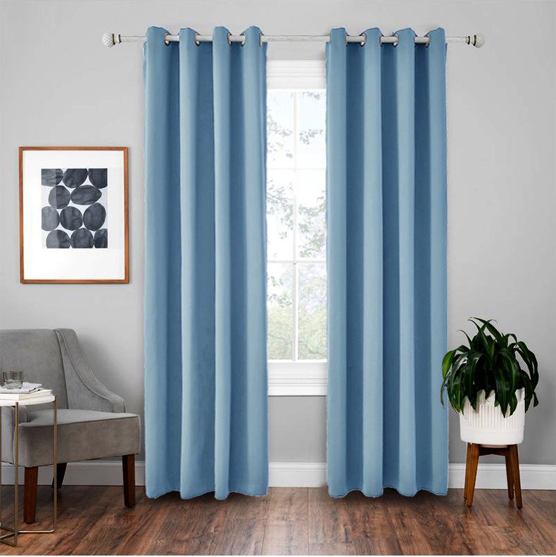 Low Price Drive Dnu High Precision Finished Curtains Blackout Insulation Curtains Solid Color Curtains