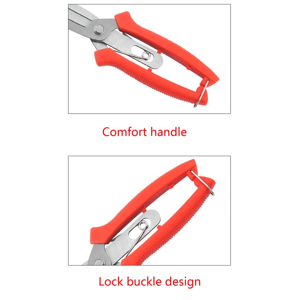 Gardening Hand Pruner Garden Scissors Pruning Shears Double Headed Pruning Snips Leaf Trimmer Straight Florist Scissor