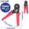 Industrial Grade Tubular Terminal Labor-Saving 6-Sided HSC8 6-6A High Carbon Steel Cold-Pressed Wire Crimpers Needle Ratchet