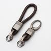 Car Key Chain Hand-woven Faux Leather Braided Rope Snap Hook Alloy Men Women Waist Key Holder Ring for Daily