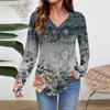 Women Long Sleeve Tops Dressy Casual V Neck Tshirts Basics Tee Vacation Fall Fashion Clothes