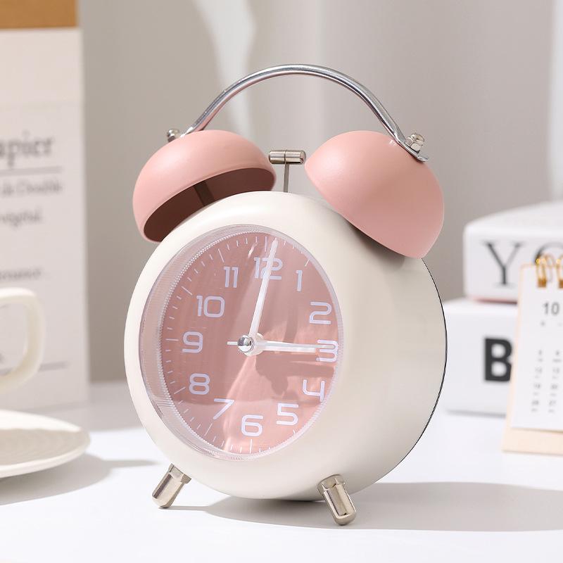 Super Loud Cartoon Metal Desktop Alarm Clock - Silent, Creative Digital Wake-Up Clock