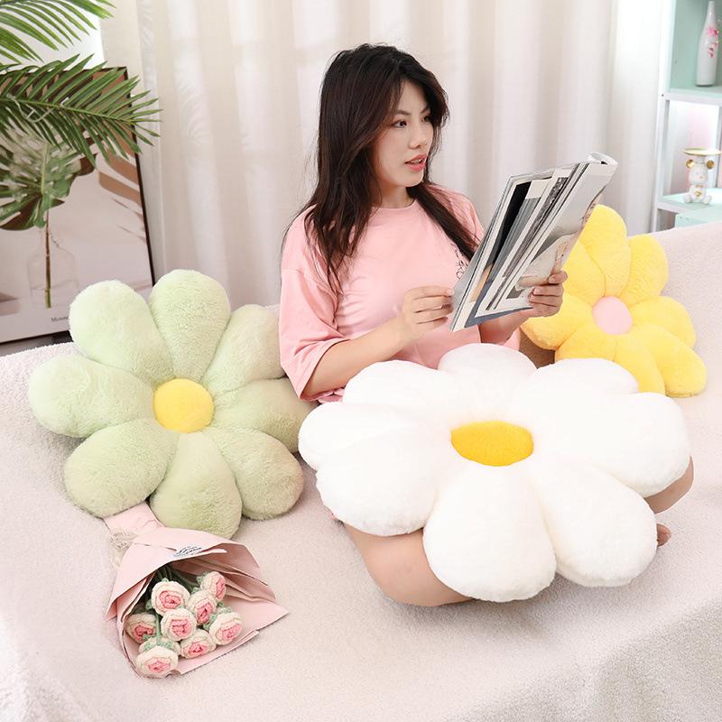 Flower Seat Cushion Six Colors Optional Plush Material Home Sofa Pillow Cushion Wind Hug