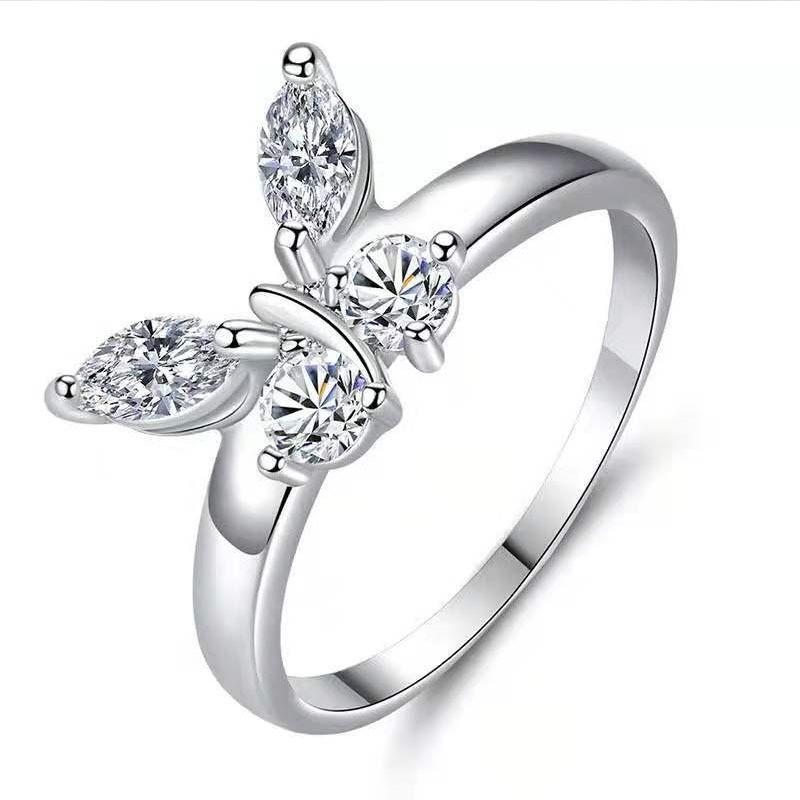 Viya Creative Butterfly Dragonfly Series Combination Ring Women'S Jewelry Simple Popular Hand Jewelry