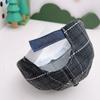 Cartoon Plaid Baby Sun Hat - Breathable Baseball Cap for Boys (Spring & Autumn)