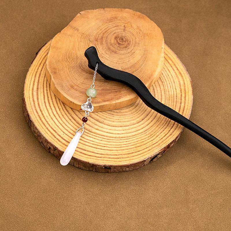 

Новая китайская заколка для волос в национальном стиле с кисточкой из нефрита, в стиле легкой роскоши, жемчужные украшения для волос, нишевый дизайн, шпилька для волос для прически на затылке