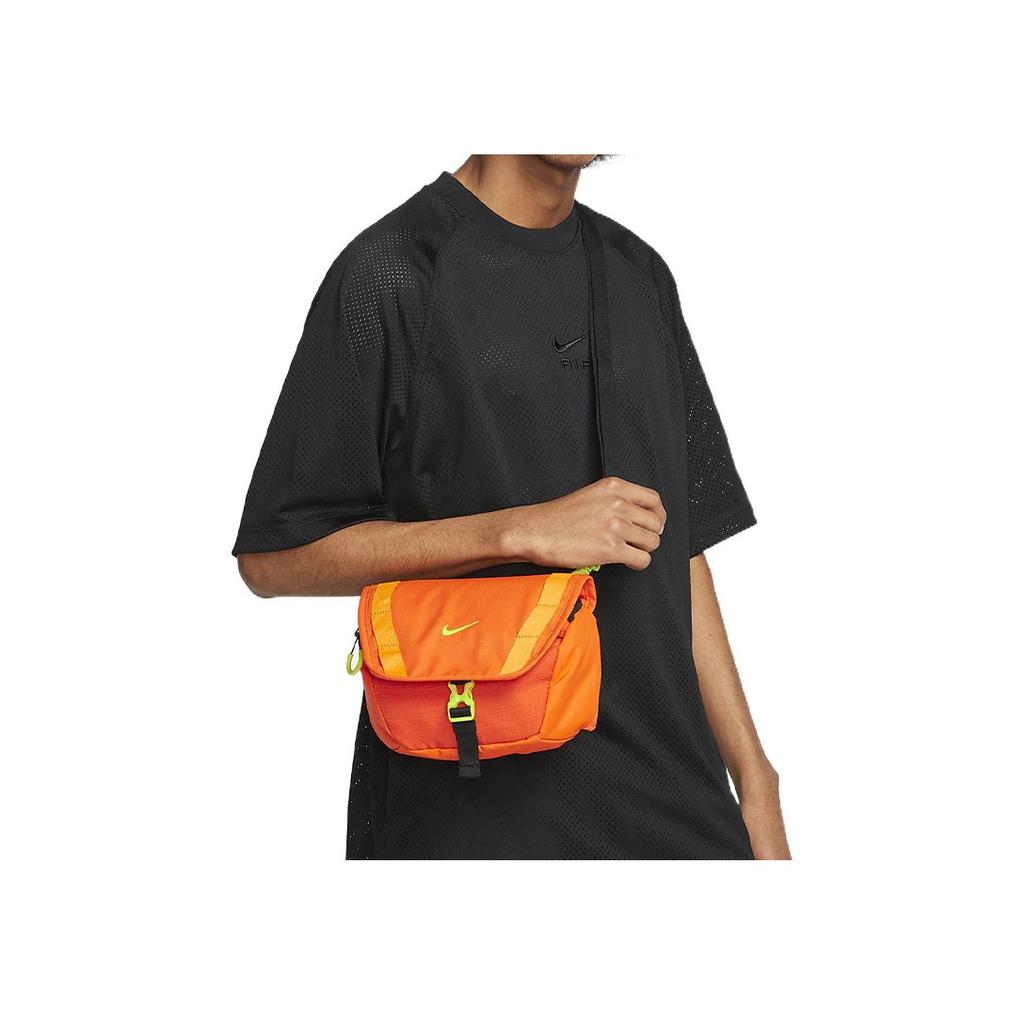 New Nike Fabric Shoulder Bag Crossbody Bag Fanny Pack Regular Unisex Safety Orange/Bright Orange/Atomic Green DJ9681-819