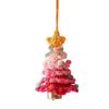 Knitted Christmas Tree Ornament Festival Hanging Decoration for Door Auto Interiors Winter Holiday Party Centerpieces