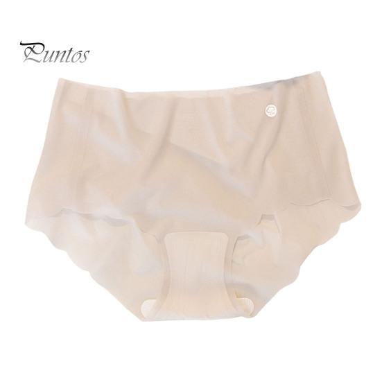 Good Breathability Briefs Women Panties Mid Waist Seamless Thin High Elasticity Solid Underpants Color Lady Female Daily Underwear