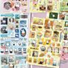 8pcs Miffy Rabbit Die Cut Stickers Cute Cartoon Waterproof Stickers Decorative Collage Material DIY Craft Scrapbook Gift Toys