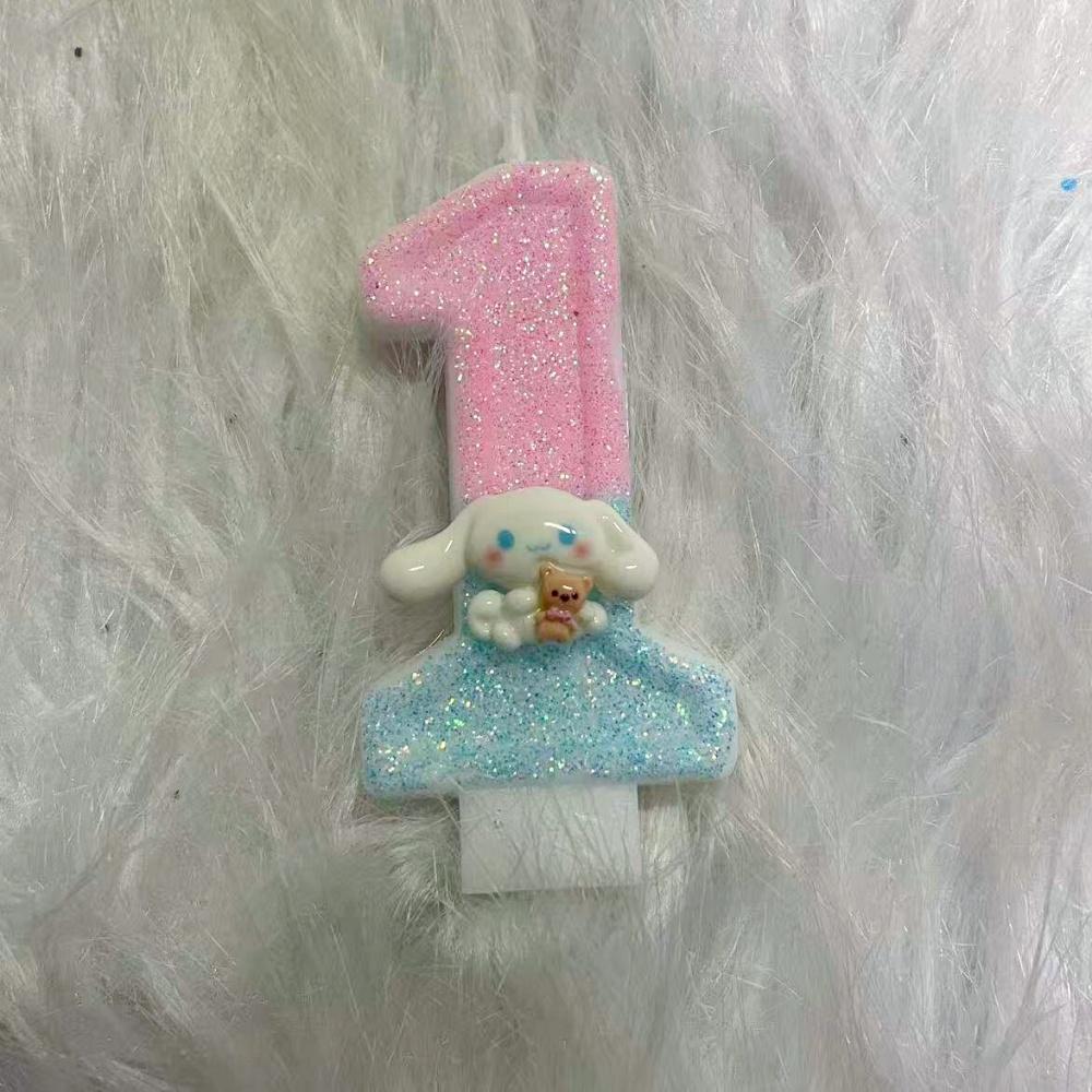

Cute Number Candle Cinnamoroll Pink Blue Candles 0-9 Birthday Cake Number Candles Top Of Cake Baby Birthday Party Supplies Toy