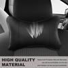 T25Car Leather Headrest,breathable Perforated Neck Pillow,car Accessories,for Volkswagen Passat Santana Tiguan Golf Bora Jetta