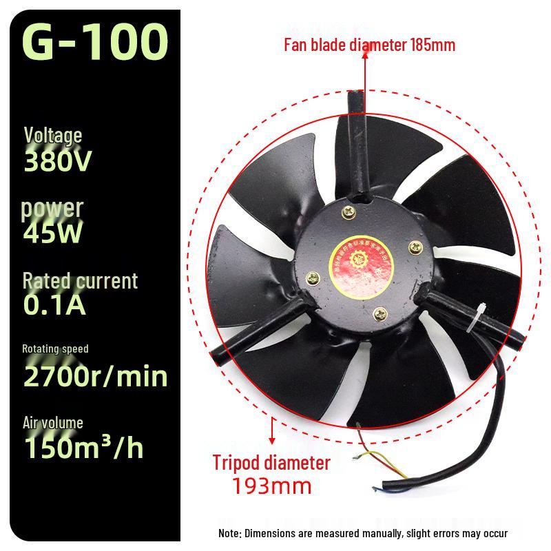 Three-Phase Asynchronous Motor Axial Flow Cooling Fan with Variable Frequency Speed Regulation