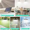 Solar Pendant Shed Light, Remote-Controlled Indoor Outdoor Lights, 4x9.8ft IP65 Waterproof Gazebo Patio Garden Barn Lights