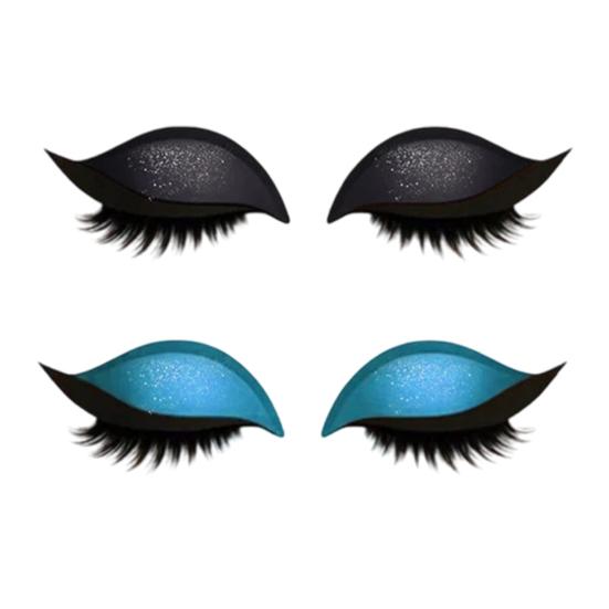 2 Líné samolepky Oční stíny Pár řas Opakovaně použitelné Samolepky pro líčení očí