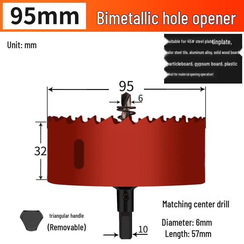 Bimetal Multifunctional Hole Saw for Wood, Gypsum, Metal & Plastic