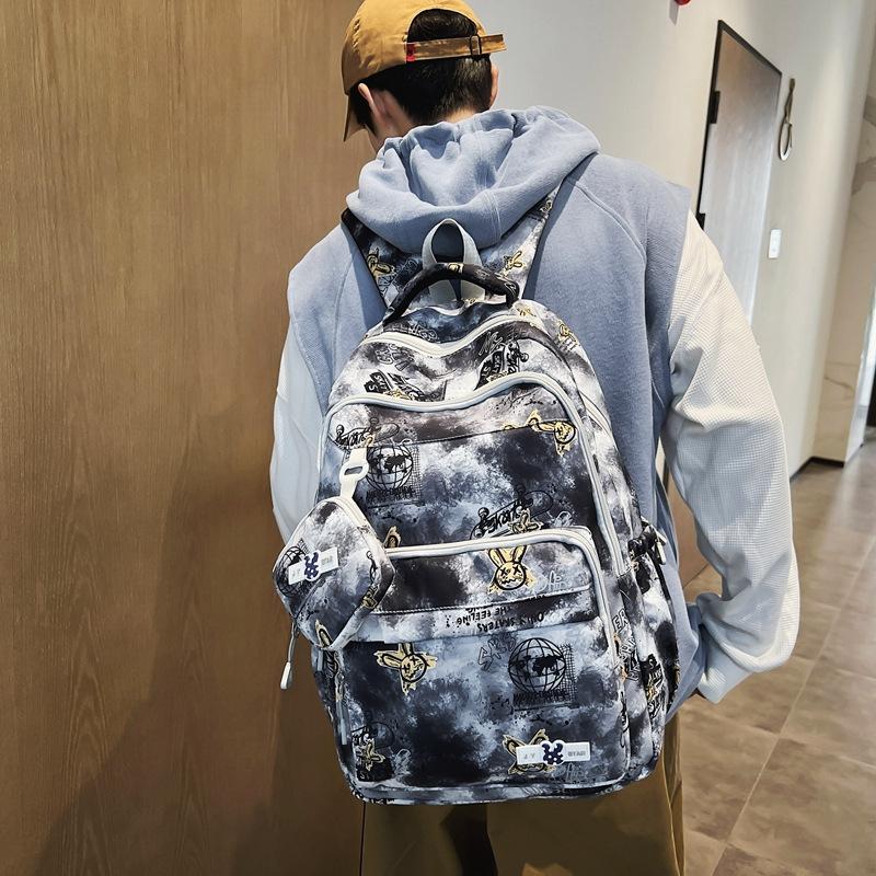 Студенческая школьная сумка кампуса с принтом граффити — фото 5