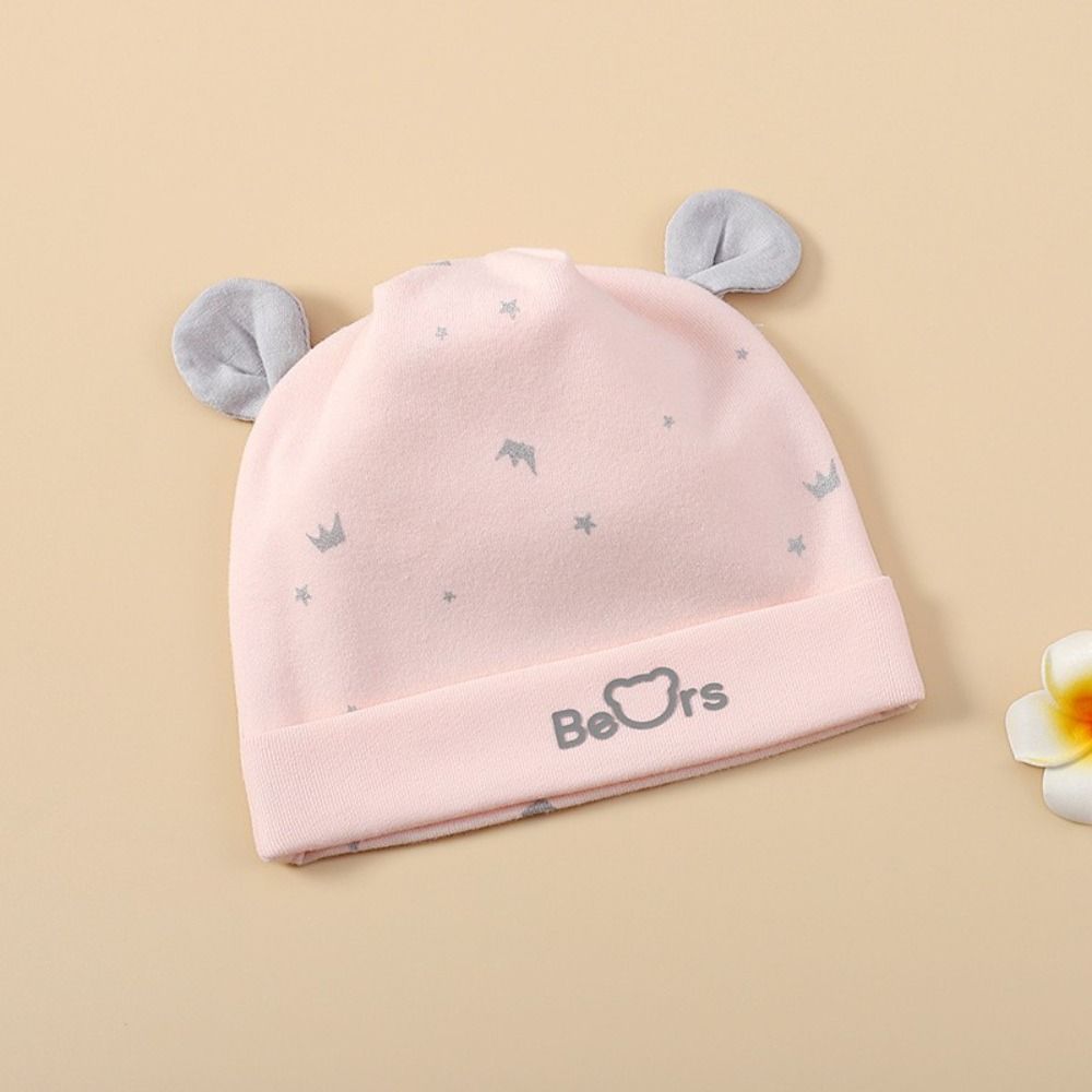 0-3 Months Baby Fetal Cap Print Infants Beanie Cap Warm Boneless Muslin Hats Hospital