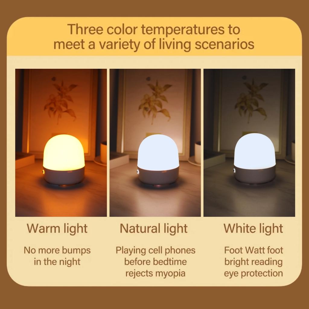 Dimmable touch light rechargeable remote control night light RGB16 color/tri color desk lamp bedroom living room ambient light