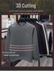 Men's High-End Wool-Blend Mulberry Silk Fleece-Lined Long-Sleeve Sweatshirt