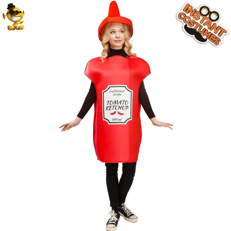 Couple mustard ketchup costume cosplay costume stage show costume halloween carnival masquerade