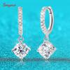 Smyoue 0.5CT 1CT Колір D Циркон/муасаніт Сережки-краплі для жінок Блискучий лабораторний діамант Срібло 925 Весільні прикраси