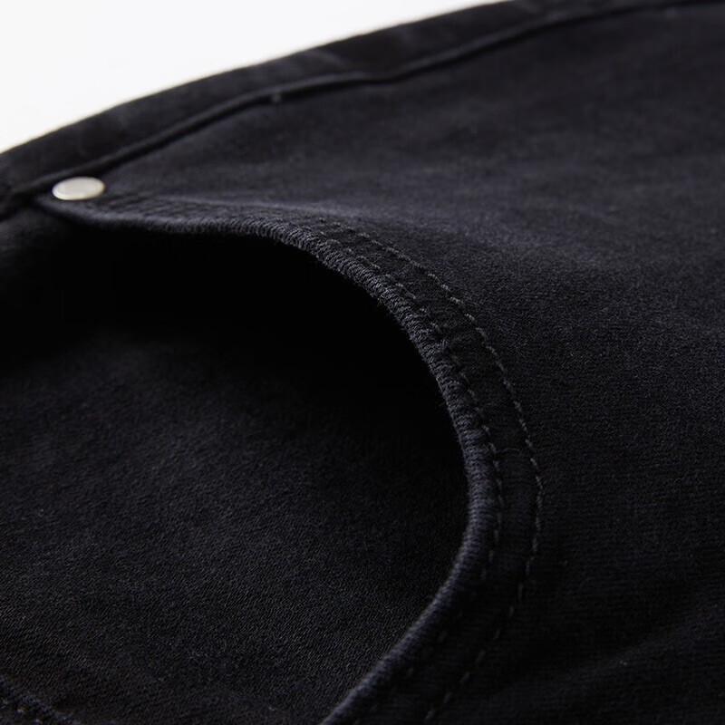 Navigare Men's Black Casual Straight-Leg Jeans