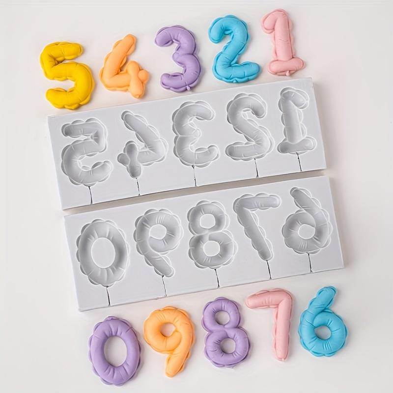 

2 шт./набор Силиконовые цифры 0-9 3D рельефные формы для помадки, конфет, шоколада, украшение торта на день рождения, DIY выпечка, рукоделие