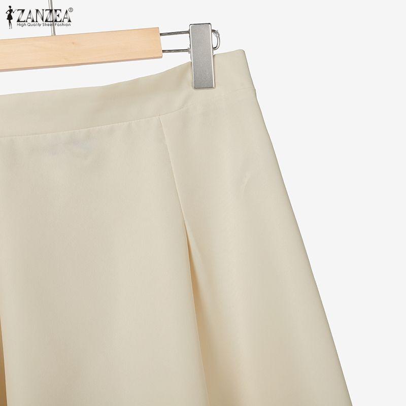 ZANZEA Women Long Sleeve Blouse and Skirts Casual Two Piece Suit Sets