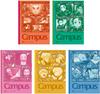 Showa Note Demon Slayer Campus Dotted Ruled 119562002 Notebook, Lines, A-ruled, 5-pack,