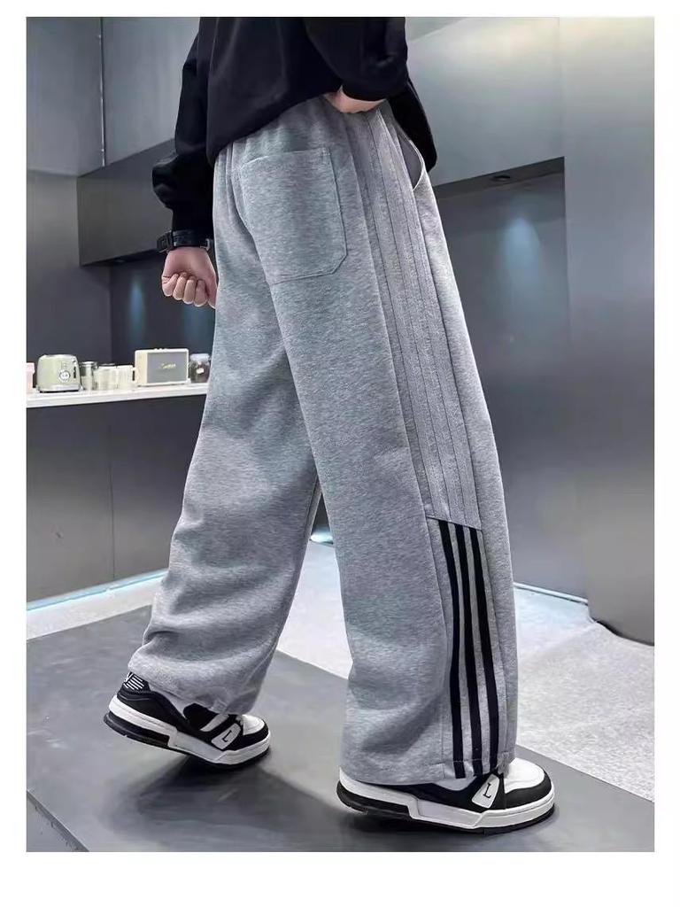 Boys’ Spring & Autumn Wide-Leg Sports Sweatpants - 2025 Style for Middle & Big Kids